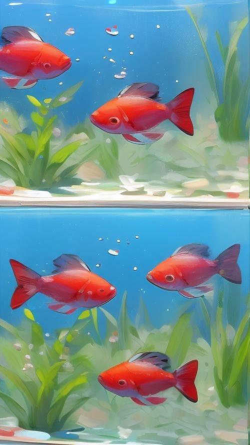 小紅龍魚圖片大全大圖高清壁紙