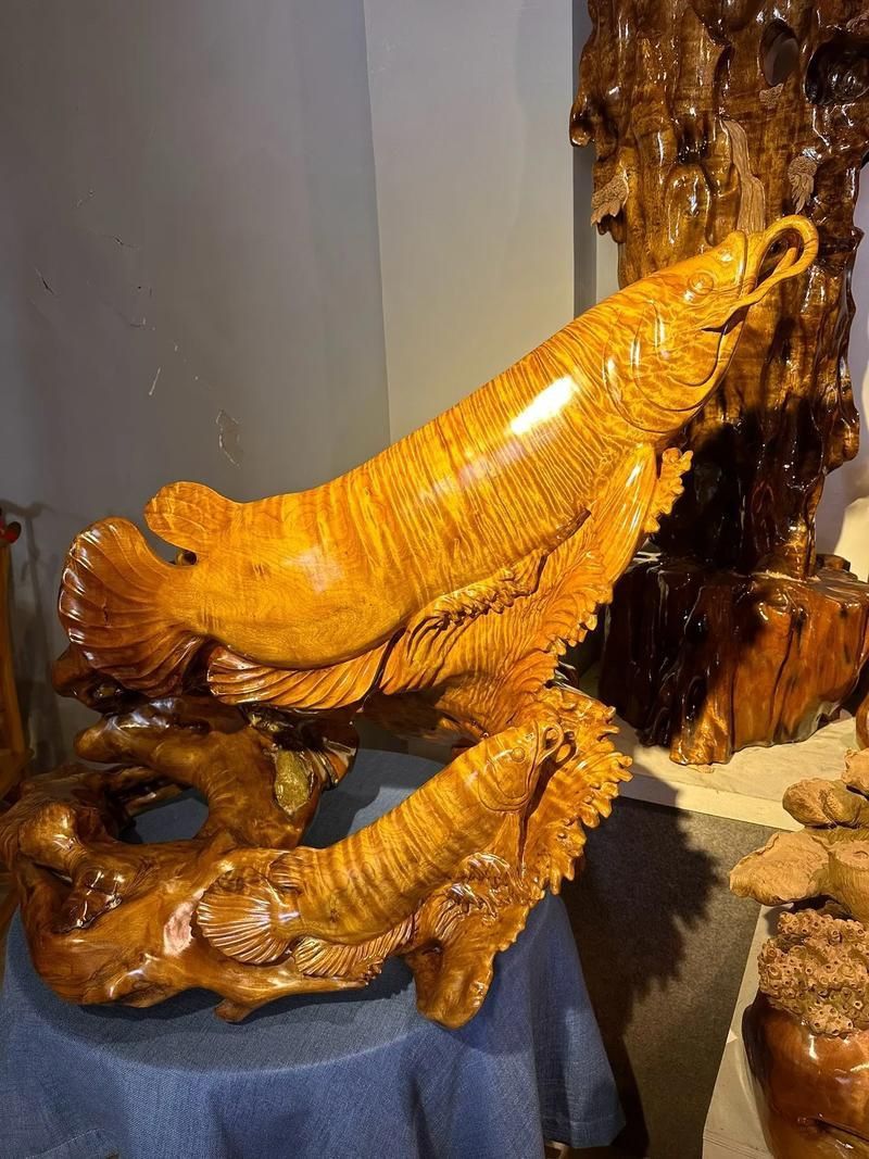 金龍魚雕刻圖片大全大圖