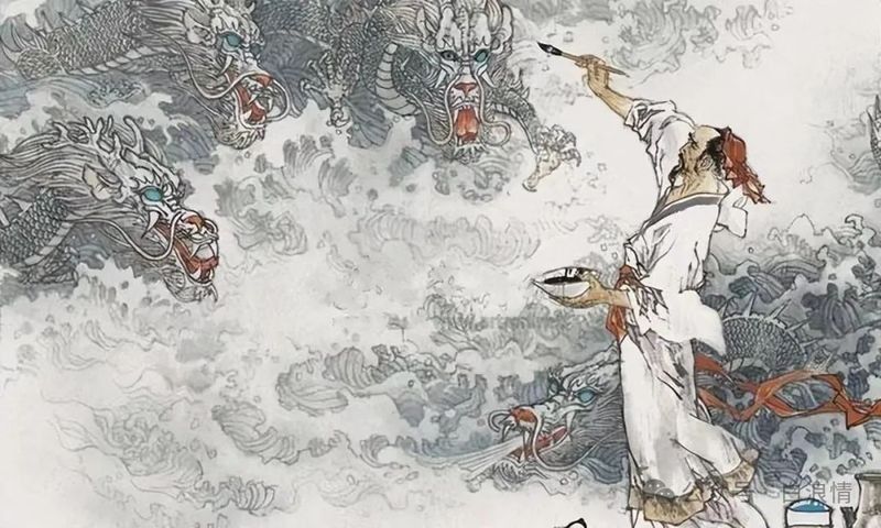 黑色龍在哪些藝術(shù)作品中有報恩表現(xiàn)？