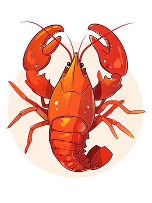 有哪些免費的龍蝦插畫資源？