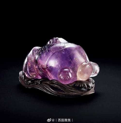 紫色水晶龍魚擺件價格如何？
