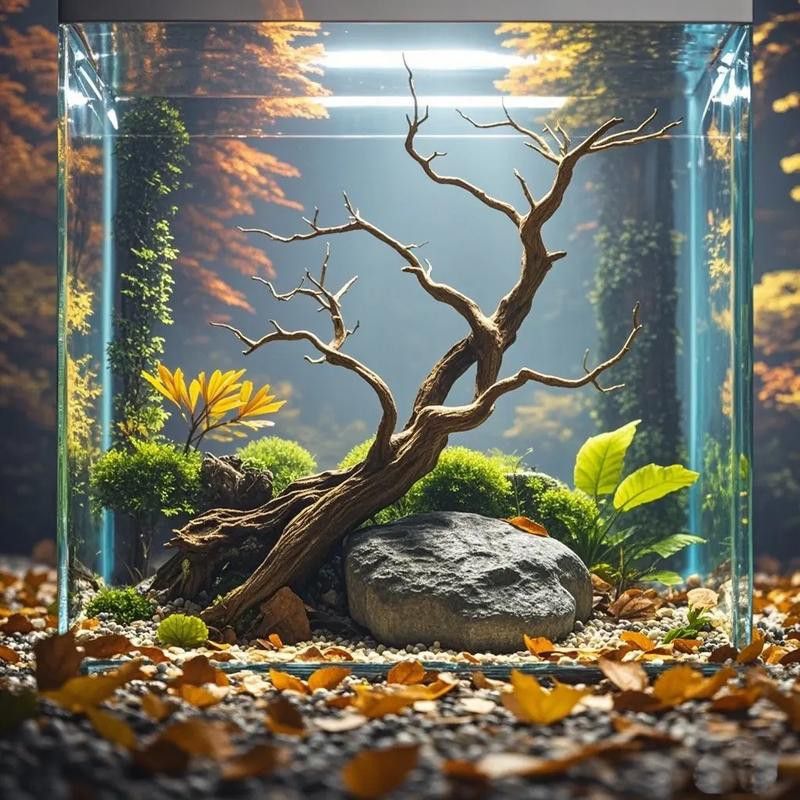 小型雷龍魚缸造景圖片