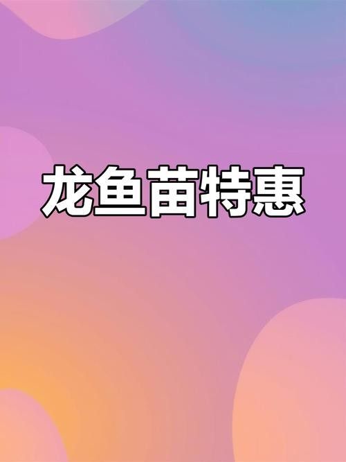 龍魚苗多少錢一顆