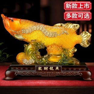 開業送金龍魚擺件：金龍魚擺件在中國文化中象征著吉祥、富饒和尊貴、尊貴