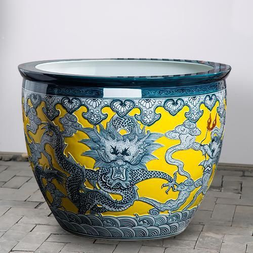 龍魚缸擺件