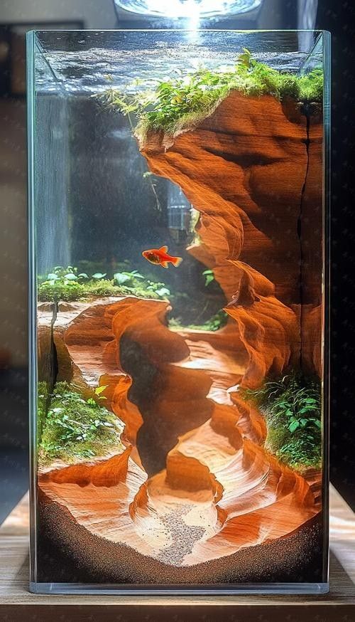 龍魚魚缸造景圖片大全大圖