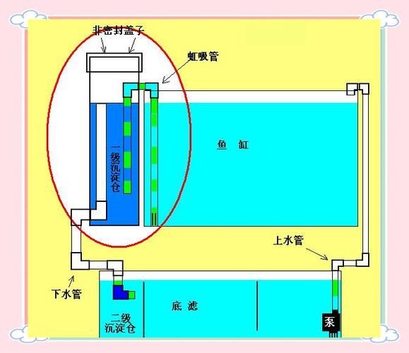 龍魚缸底濾濾材擺放教程圖解