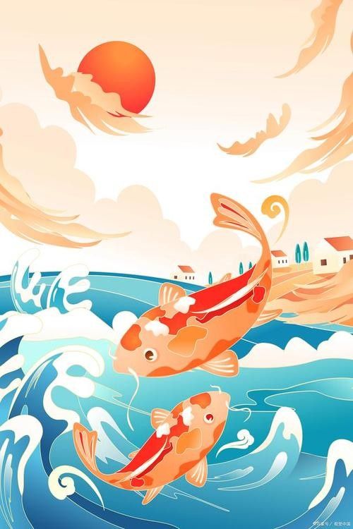 香港龍魚門躍圖片高清大圖