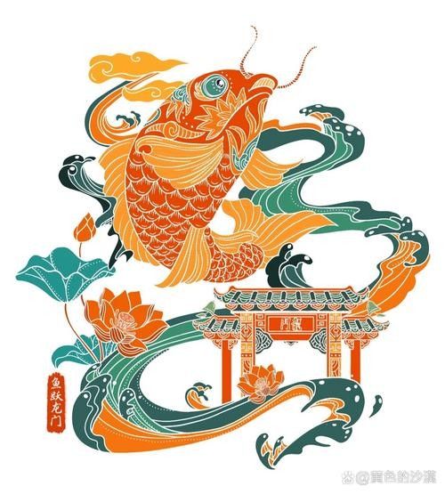 香港龍魚門躍圖片高清大圖