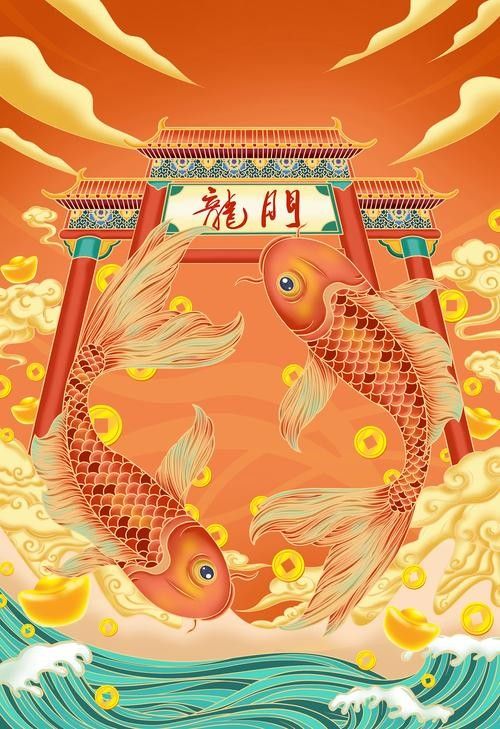 香港龍魚門躍圖片高清大圖