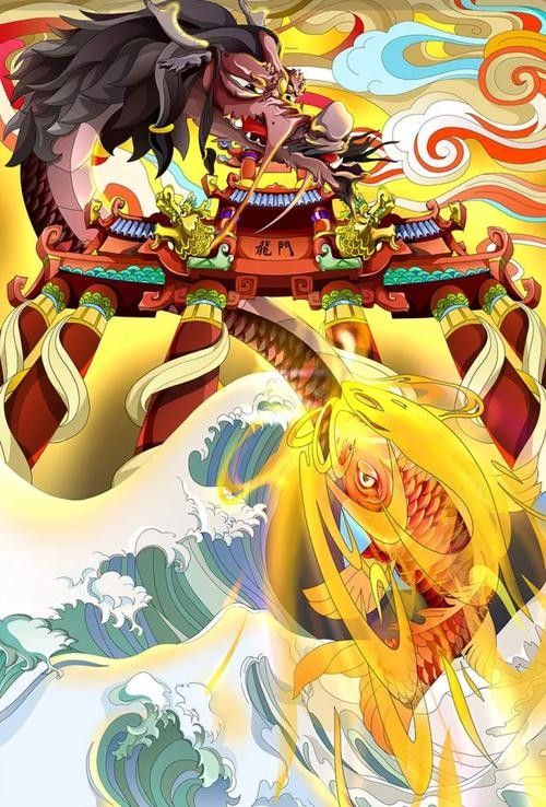 香港龍魚門躍圖片高清大圖