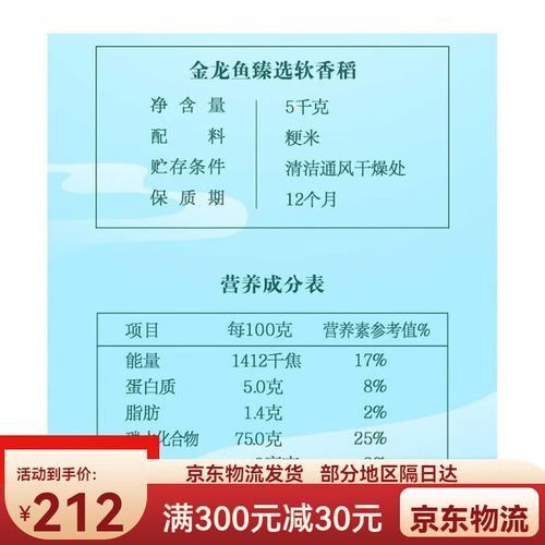 金龍魚5kg軟香稻圖片