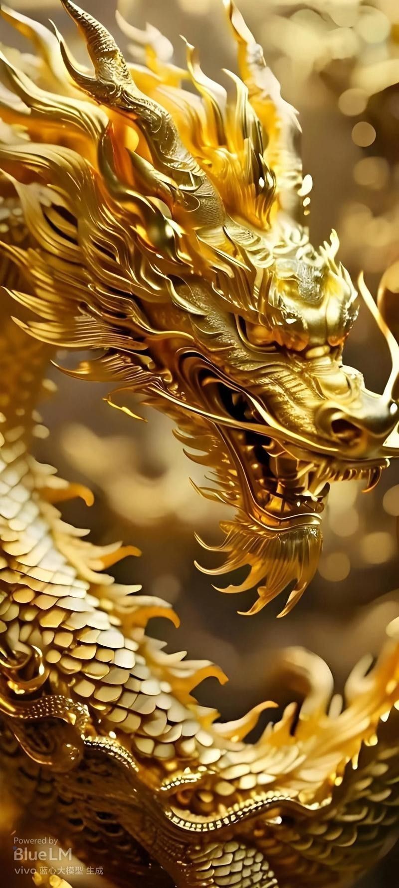 有沒有適合做壁紙的金龍圖片？