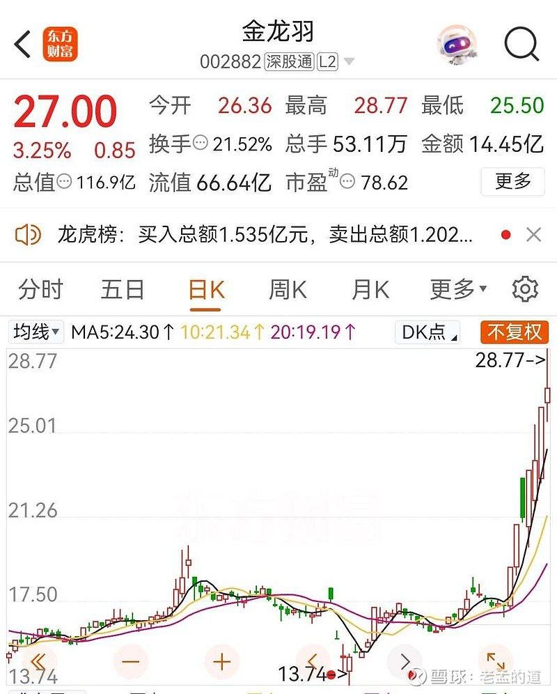 林園對金龍羽的投資是否已盈利？
