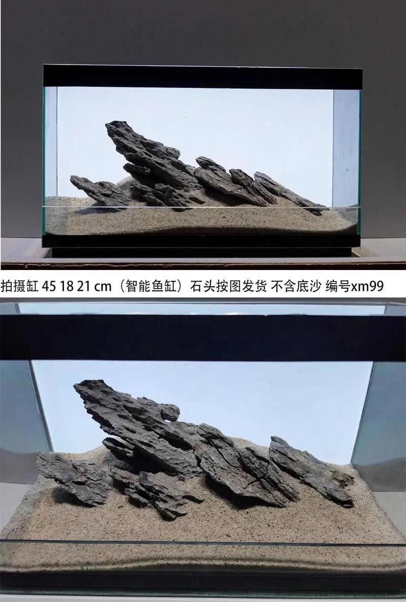 龍魚缸石頭造景圖片大全欣賞