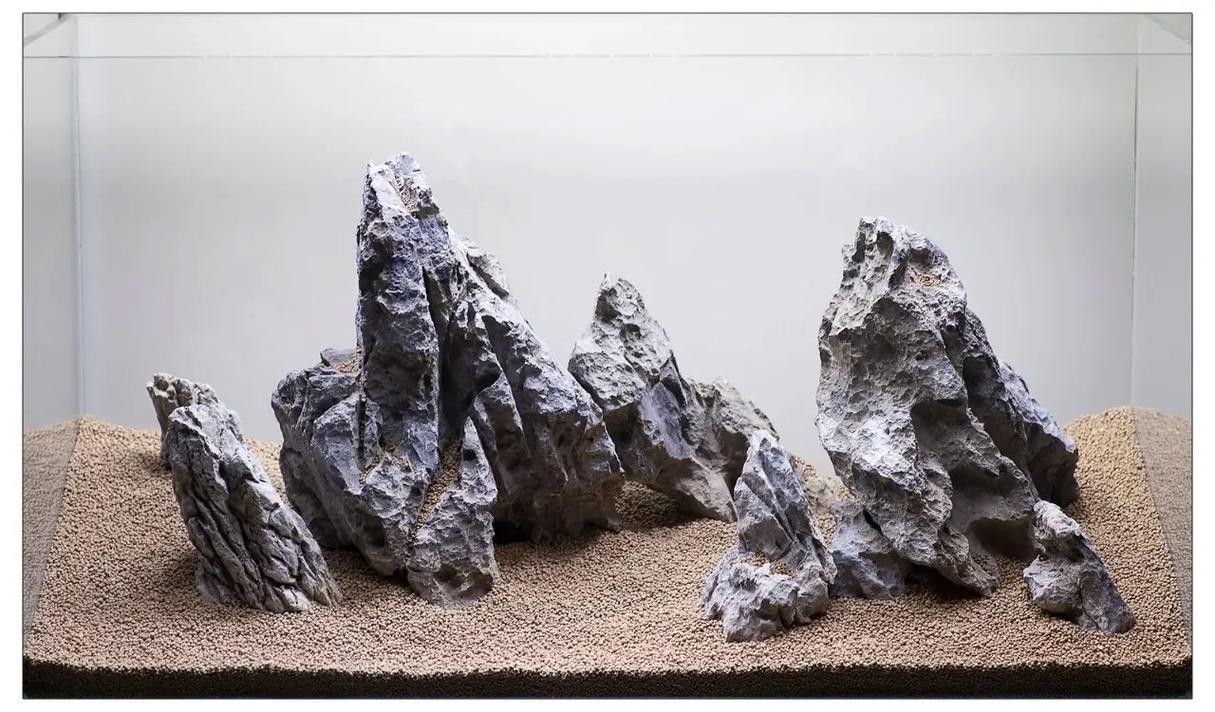 龍魚缸石頭造景圖片大全欣賞