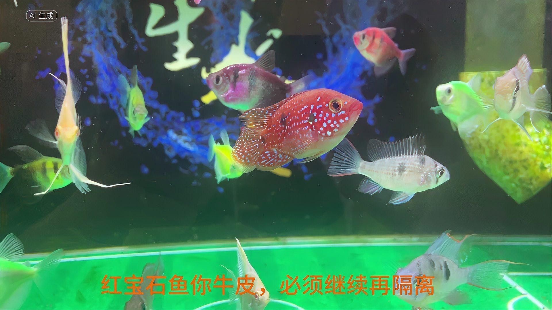 紅寶石魚能和龍魚混養嗎圖片