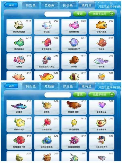 開心水族箱進化魚圖鑒