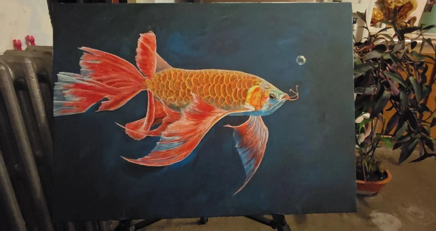 雷龍魚圖畫