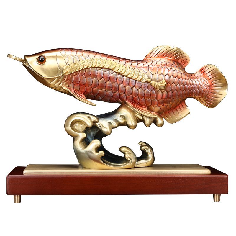 店鋪金龍魚擺件魚頭朝向（客廳金龍魚擺件魚頭朝哪里好）