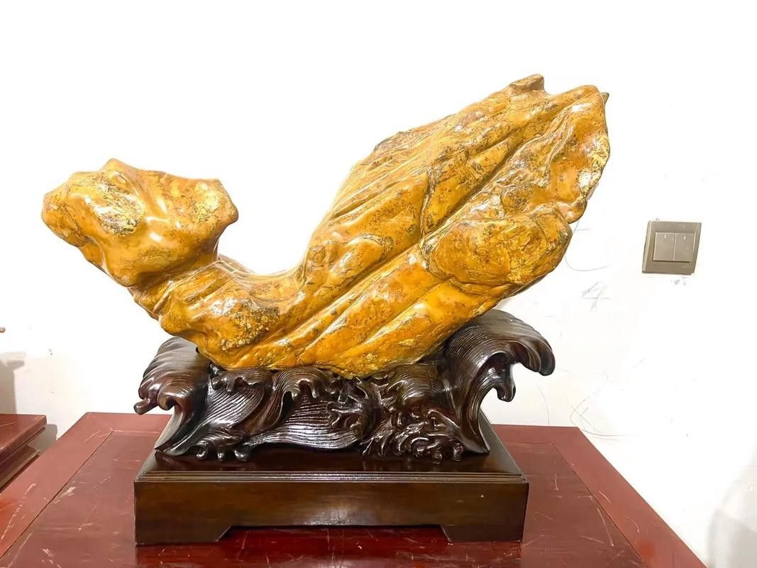 石雕金龍魚擺件圖片欣賞