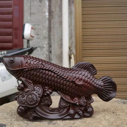 石雕金龍魚擺件圖片欣賞