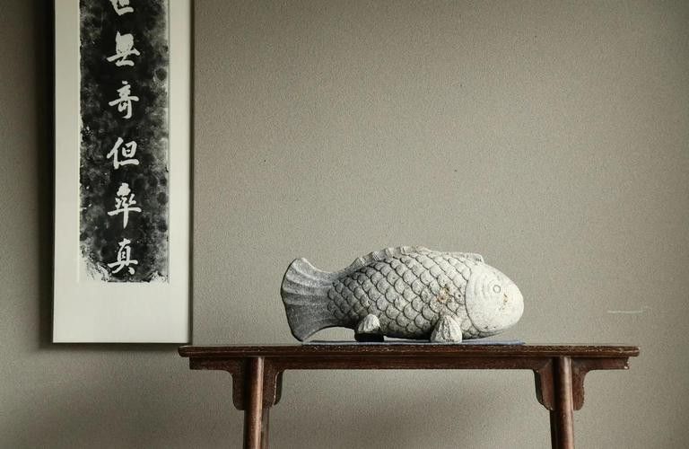 石雕金龍魚擺件圖片欣賞