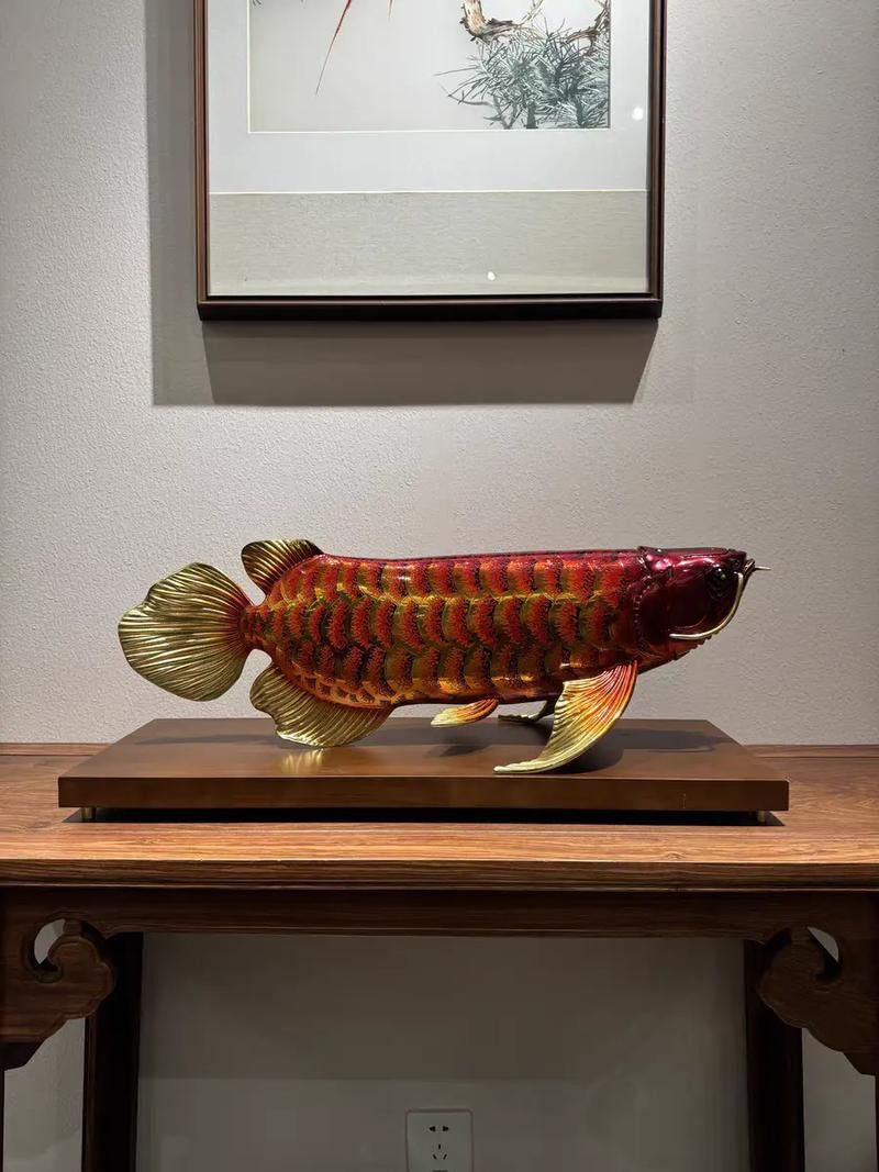石雕金龍魚擺件圖片欣賞