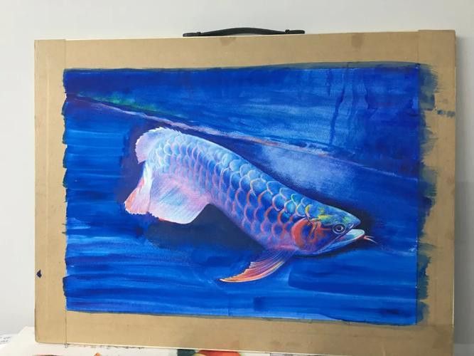 金龍魚圖案作業