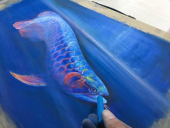 金龍魚圖案作業