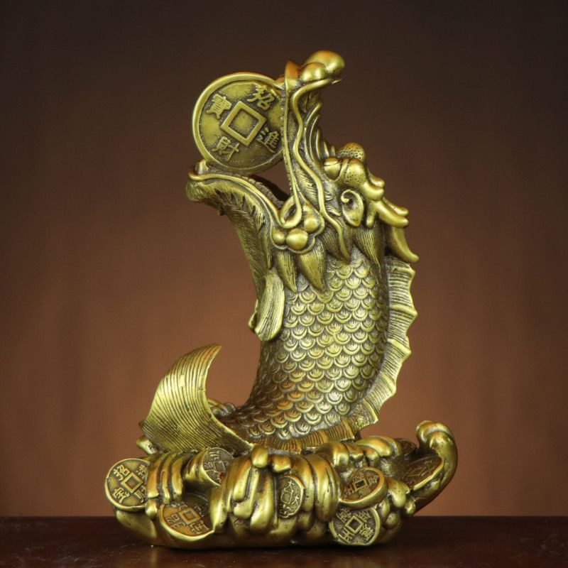 龍魚擺件圖片頭朝右