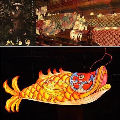 過背金龍魚缸燈光擺放示意圖