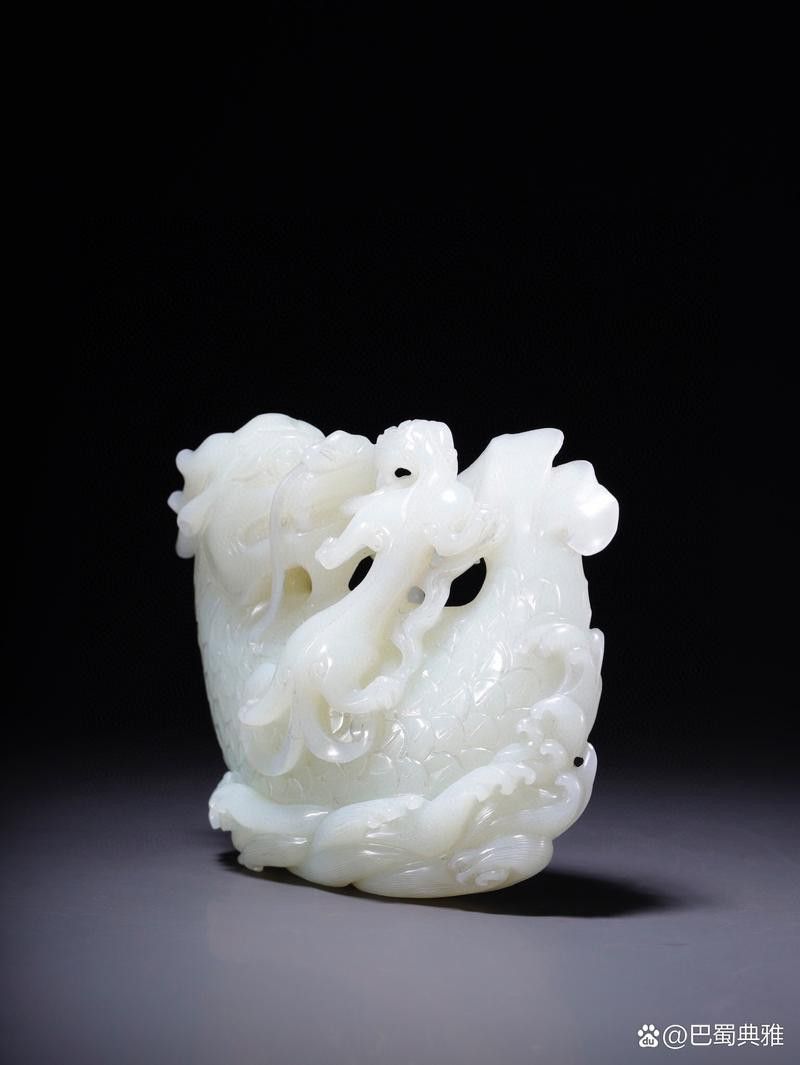 玉雕龍魚圖片擺件大全