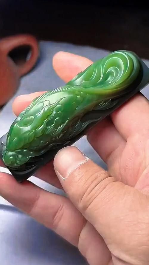玉雕龍魚圖片擺件大全