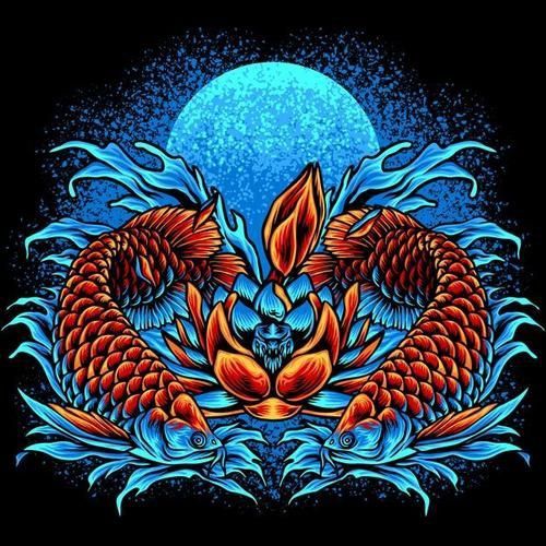 龍魚(yú)圖騰圖片