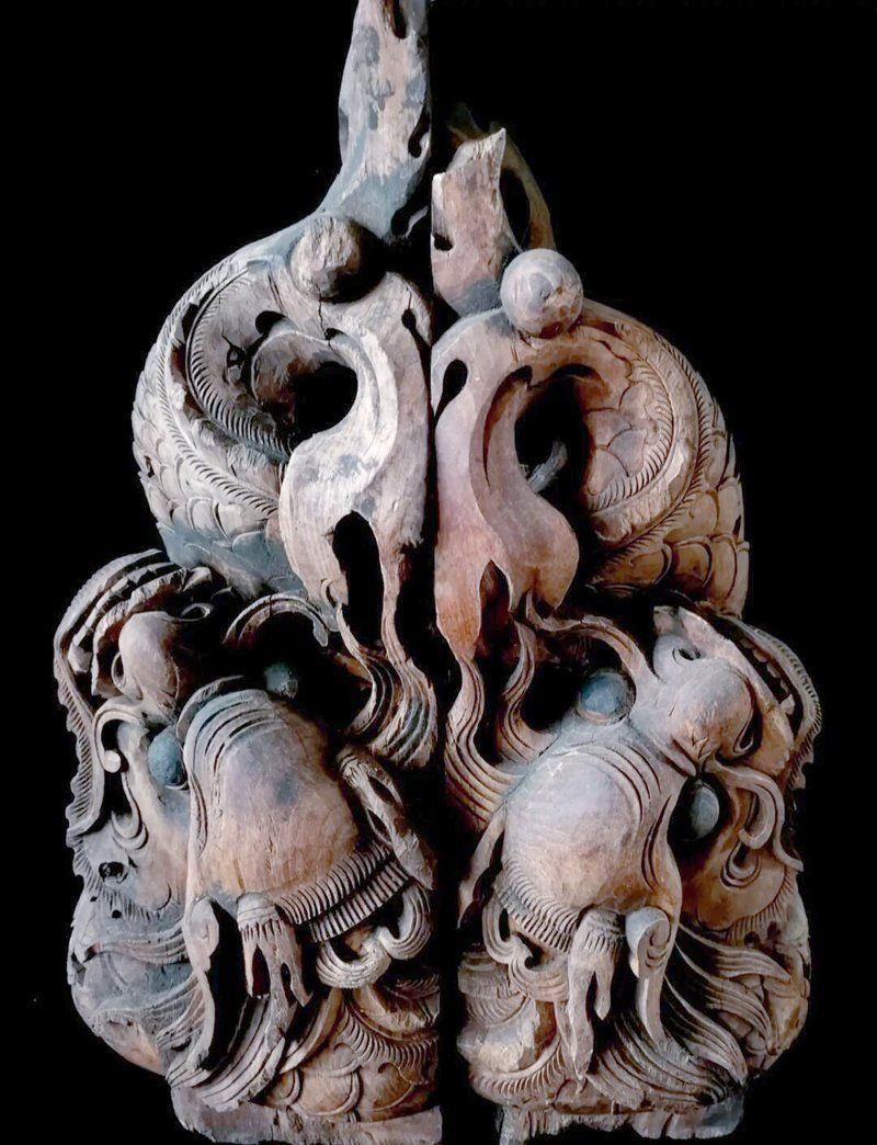 龍魚(yú)圖騰圖片