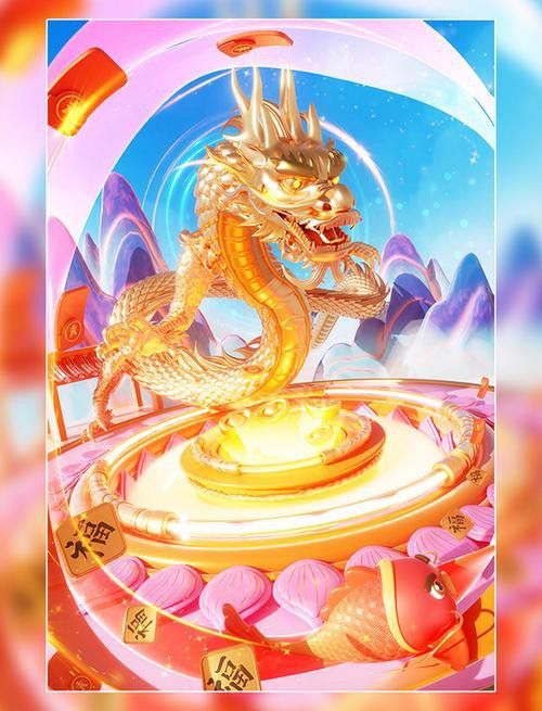 有沒有國潮風(fēng)金龍IP設(shè)計(jì)案例？
