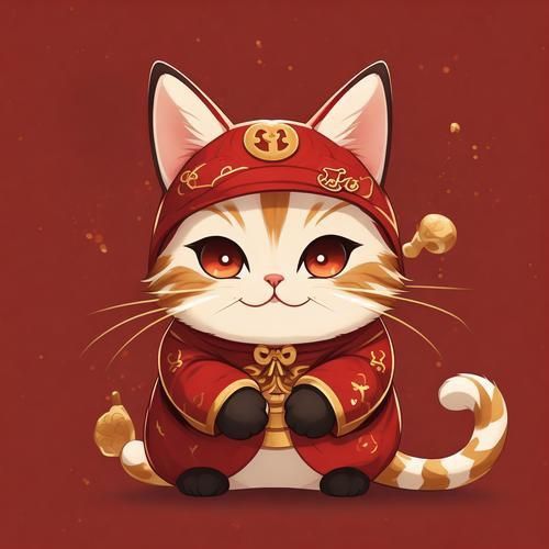 迷你招財貓情侶頭像