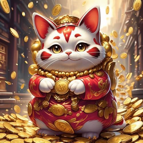 迷你招財貓情侶頭像