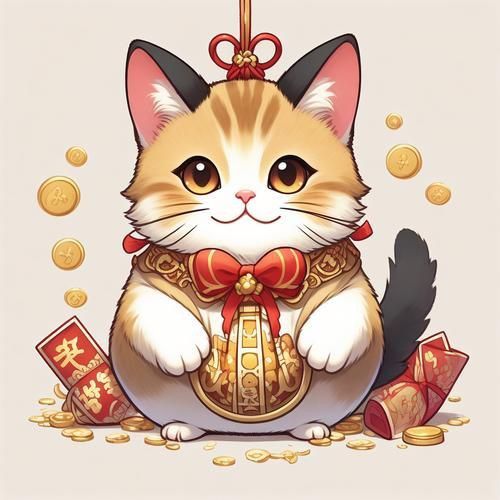 迷你招財貓情侶頭像