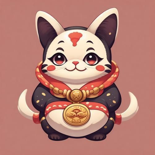 迷你招財貓情侶頭像