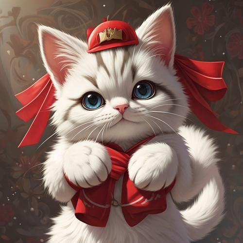 迷你招財貓情侶頭像