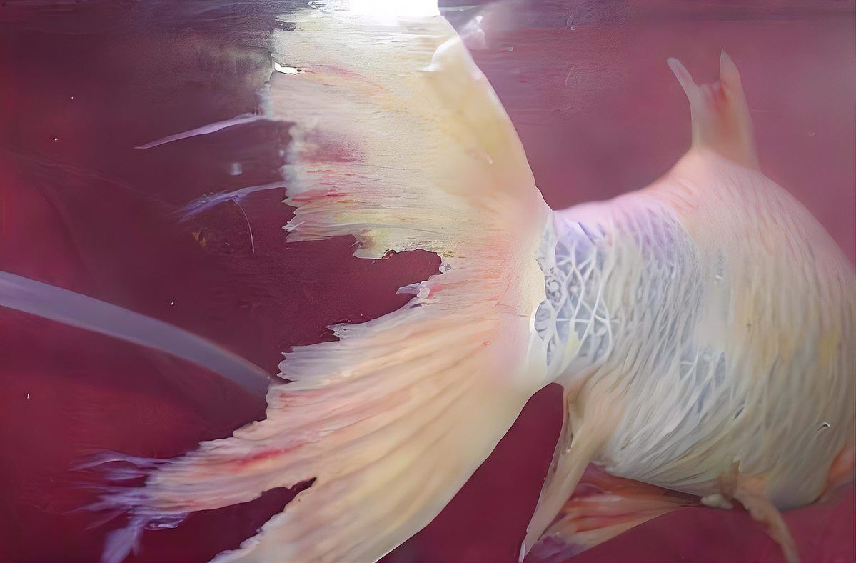 金龍魚散尾怎么治療圖片