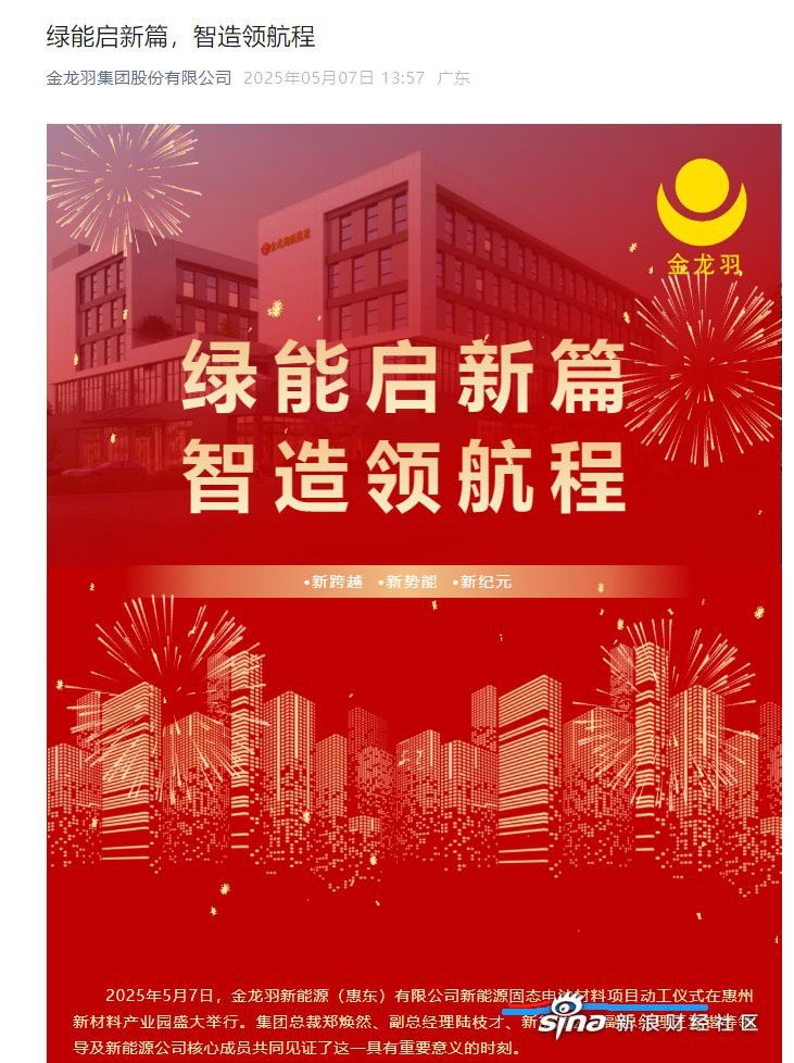 金龍羽未來幾年有哪些重要項目？