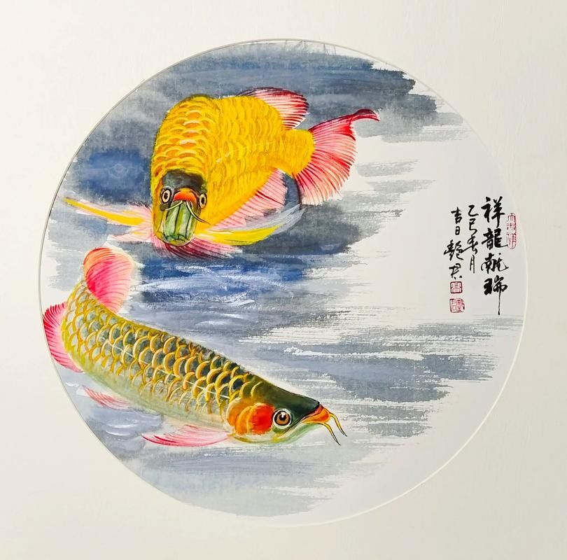 龍魚圖片 國畫大全