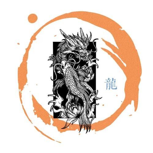 龍魚圖騰圖片欣賞
