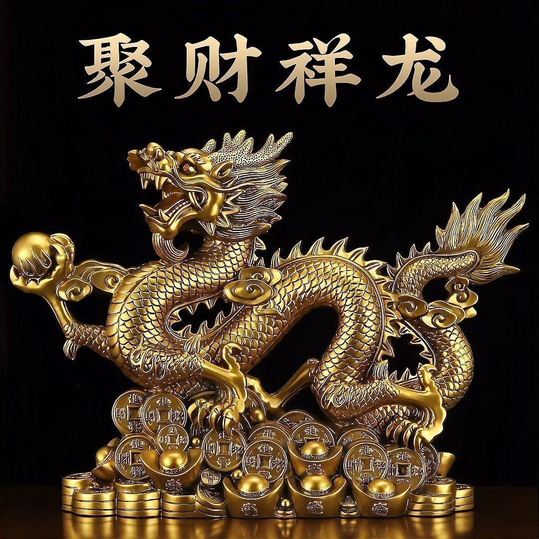 聚財金龍圖片有哪些寓意？