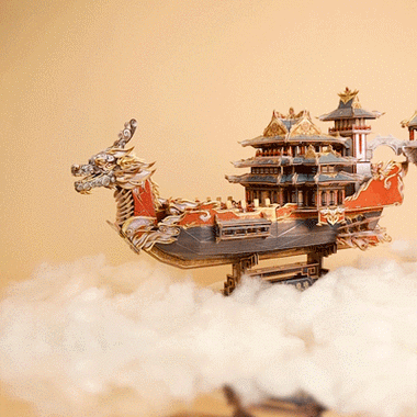 能推薦一些動態吉祥龍圖片嗎？