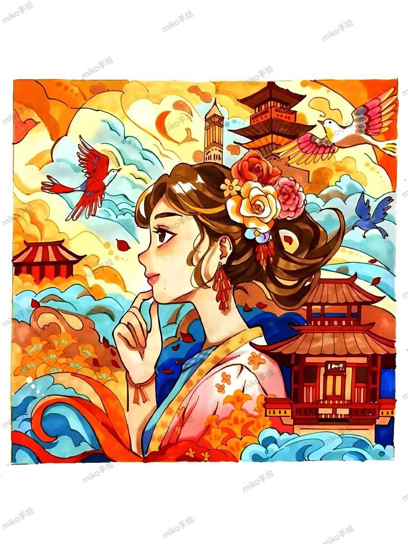 給我推薦一些生龍主題的繪畫作品