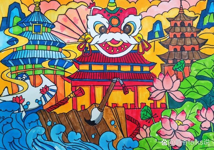 給我推薦一些生龍主題的繪畫作品